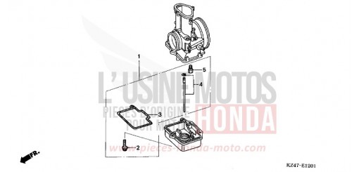 CARBURETOR O.P. KIT (CR125R2,3) CR125R3 de 2003